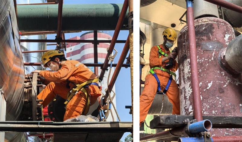 弘旭團(tuán)總支青年突擊隊(duì)“戰(zhàn)高溫，斗酷暑”(圖1)